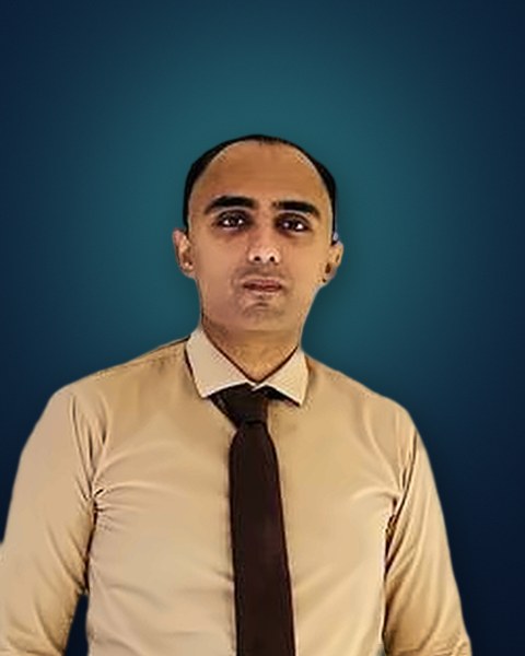 Portrait of Dr Waqas Khan, Head of Paediatrics